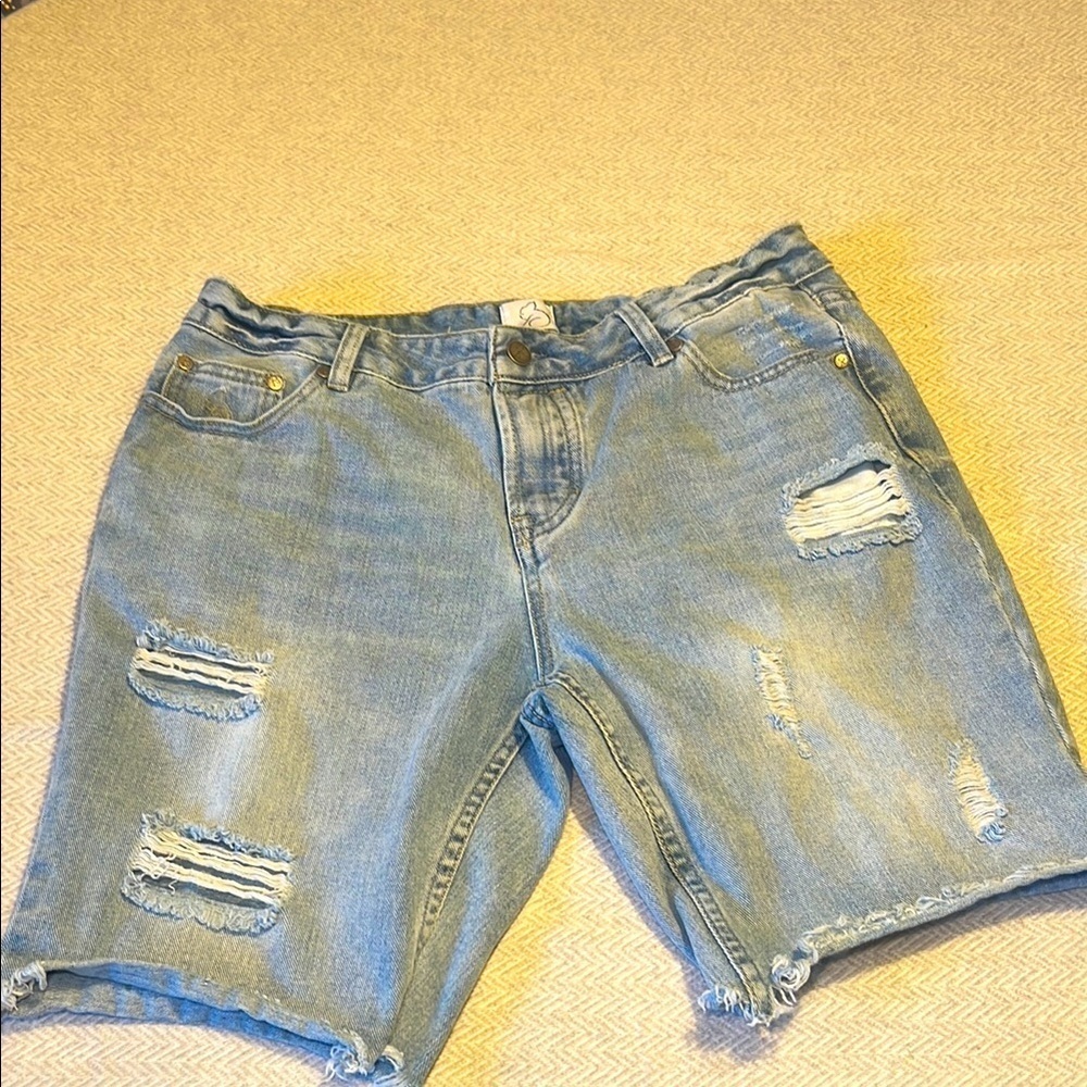 Kuwalla Tee Light Blue Denim Shorts.  Kuwalla Jorts.  Jean Shorts.  Size 36